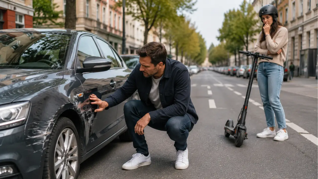 E-Scooter udario automobil
